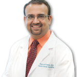 Professional portrait of Dr. Shan-e-Ali Haider, M.D., F.A.C.S., R.P.V.I., a renowned vascular and interventional specialist with expertise in advanced vascular care and minimally invasive procedures